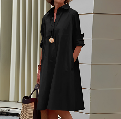 Micaela - Elegantes Hemdblusenkleid für Frauen