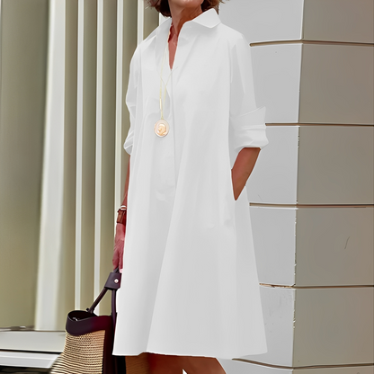 Micaela - Elegantes Hemdblusenkleid für Frauen
