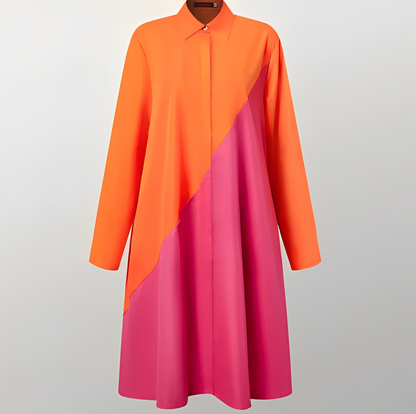 Micaela - Elegantes Hemdblusenkleid für Frauen