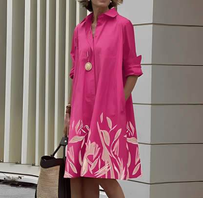 Micaela - Elegantes Hemdblusenkleid für Frauen