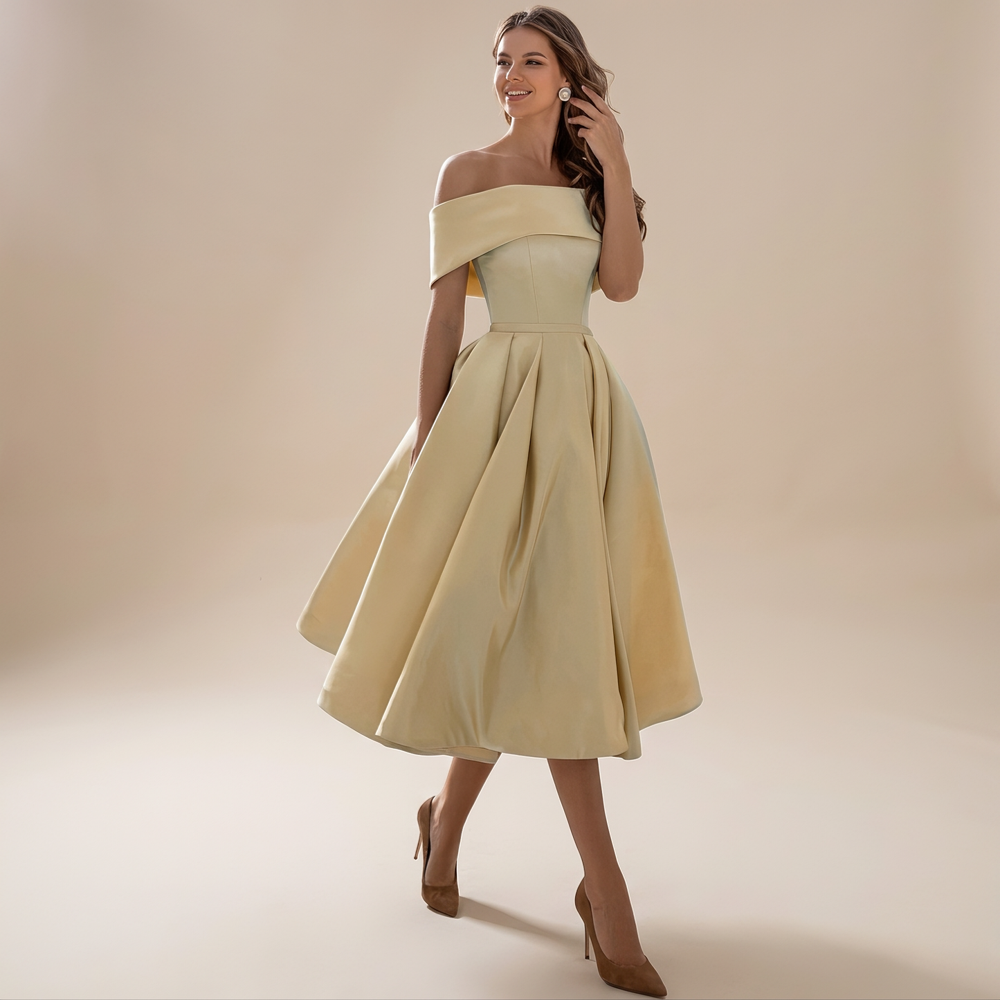 Erika - Schickes Kleid mit freien Schultern