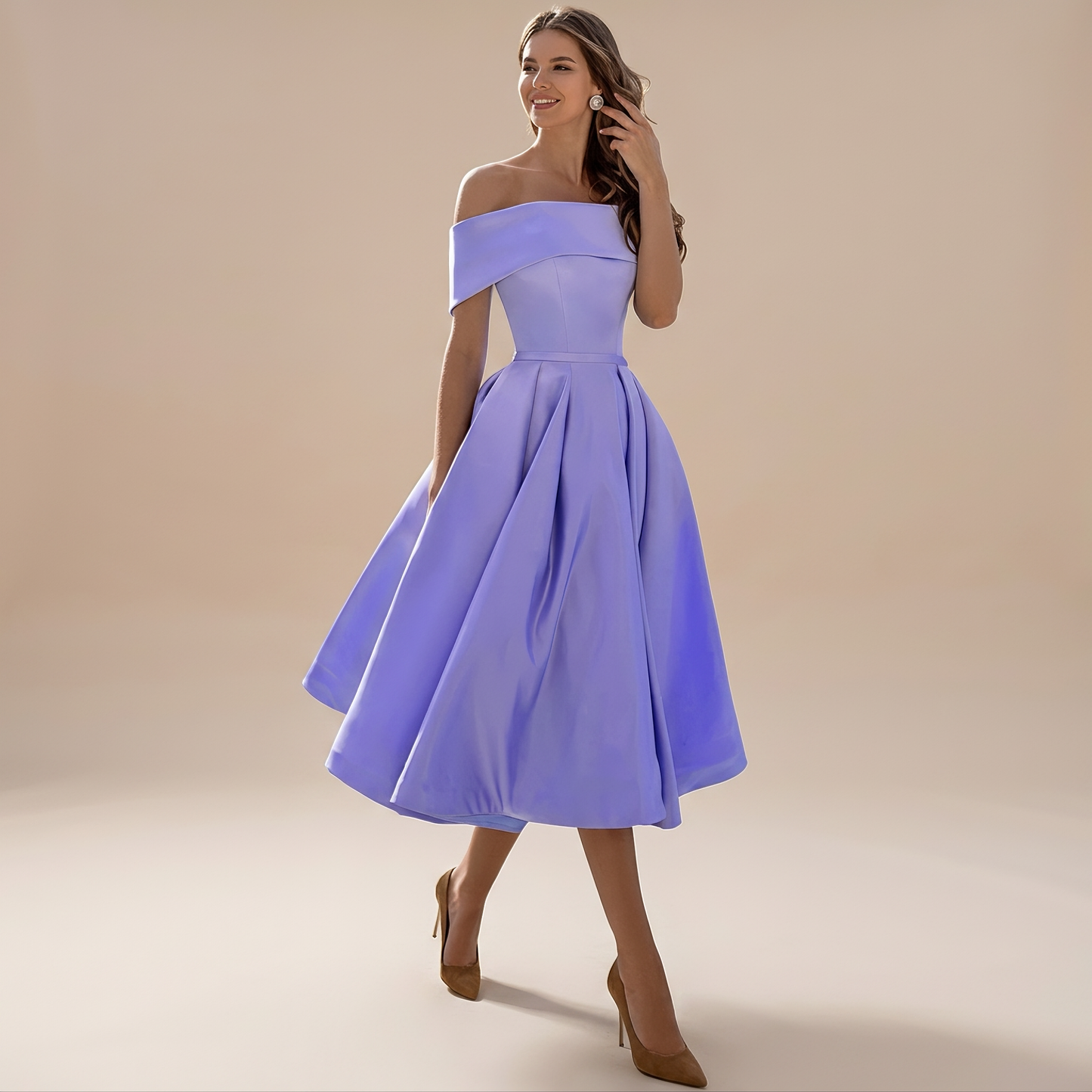 Erika - Schickes Kleid mit freien Schultern