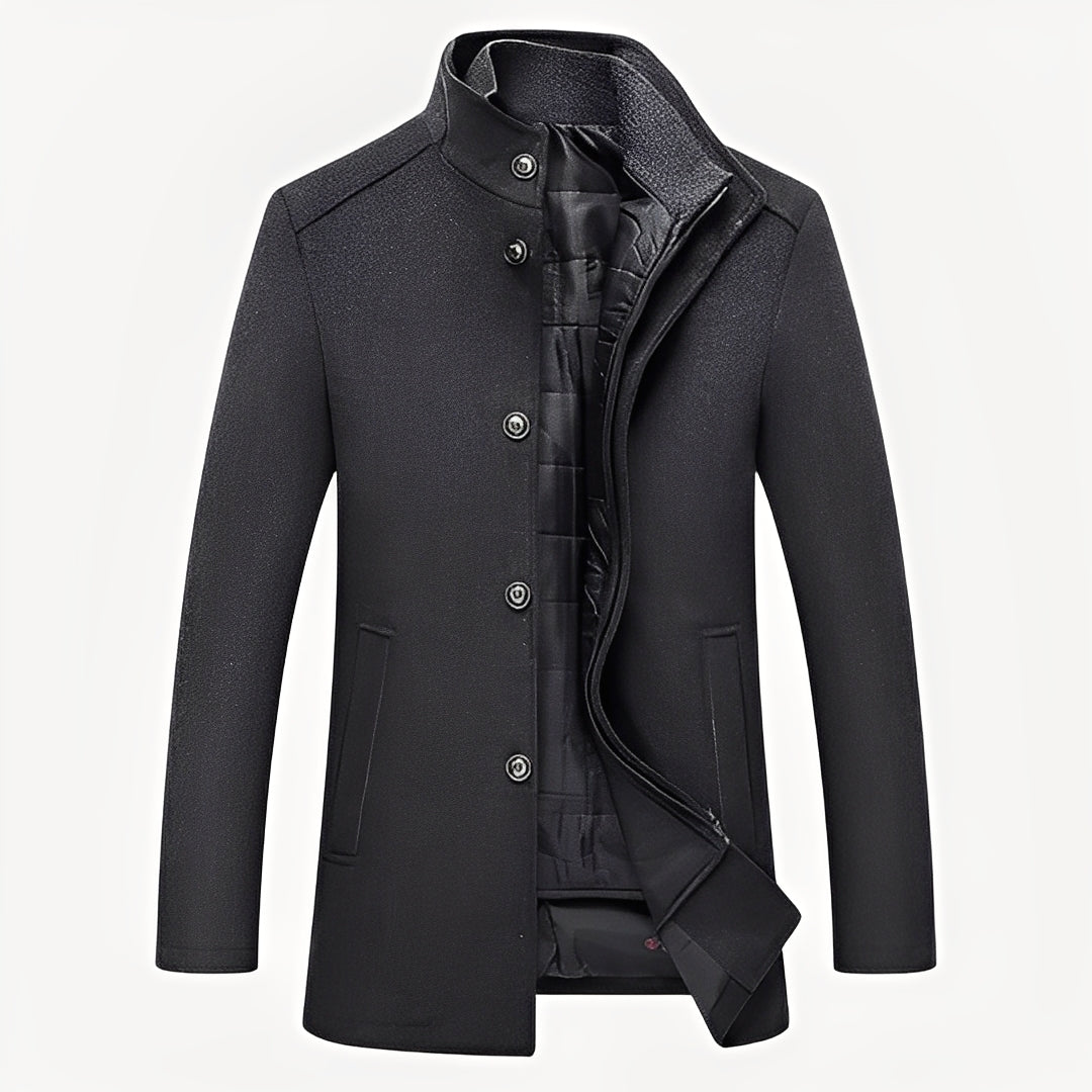 Tobin - Eleganter Herren-Woll-Trenchcoat