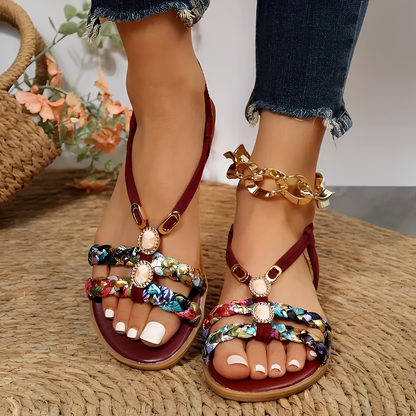 Grace - Elegante flache Sandalen für Damen