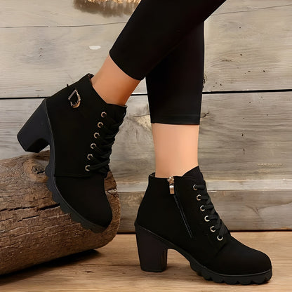 Roxanne - Modische Damenstiefeletten mit Blockabsatz