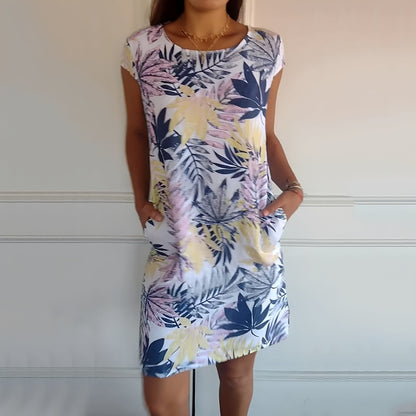 Katherine - Weites bedrucktes Kleid für Damen