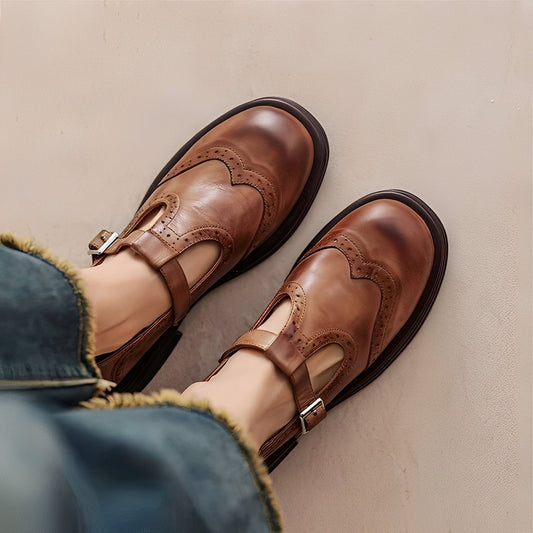 Marley - Elegante flache Damenschuhe aus Leder