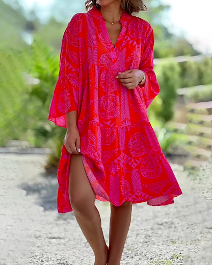 Linda - Elegantes und weites Boho-Kleid für Damen