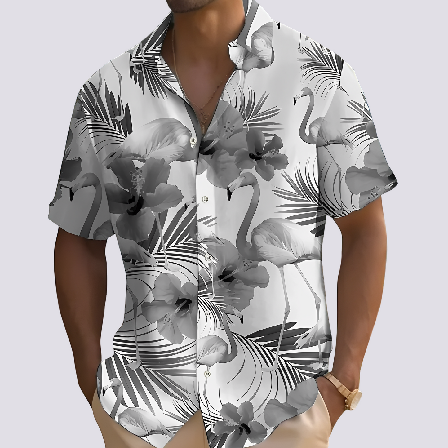 Philip - Schickes Hemd mit hawaiianischem Muster für Herren