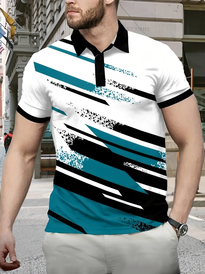 Aaron - Raffiniertes Polo mit Muster für Herren