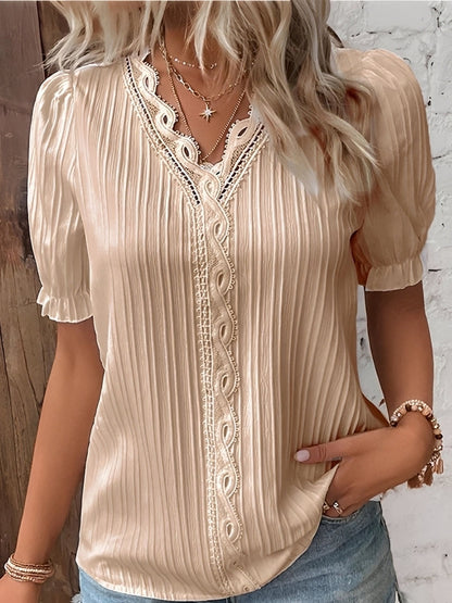 Kristina - Elegante Bluse mit V-Ausschnitt für Damen