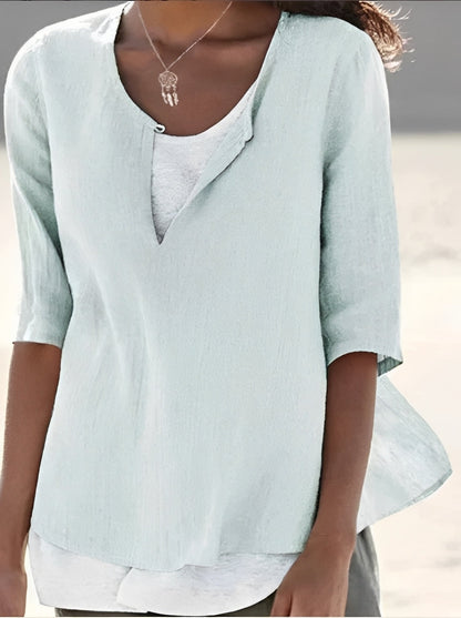 Shania - Elegante Bluse mit Lagenlook für Damen