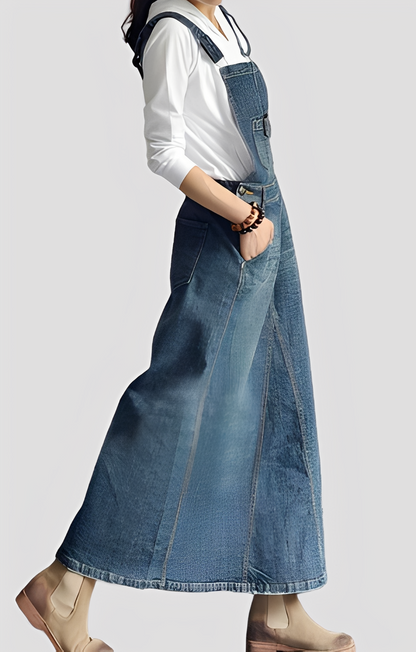 Katya - Eleganter Jeans-Overall für Damen
