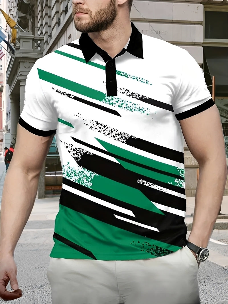 Aaron - Raffiniertes Polo mit Muster für Herren