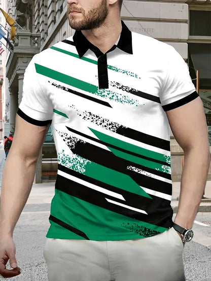 Aaron - Raffiniertes Polo mit Muster für Herren