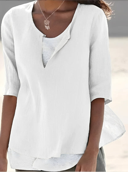 Shania - Elegante Bluse mit Lagenlook für Damen