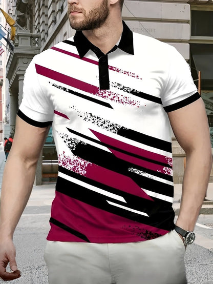 Aaron - Raffiniertes Polo mit Muster für Herren