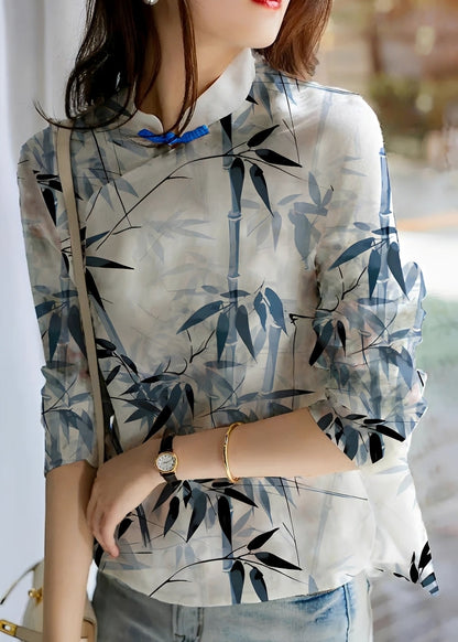 Margaret - Elegante Bluse mit Blumen für Damen