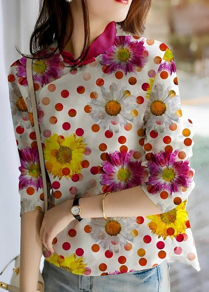 Margaret - Elegante Bluse mit Blumen für Damen