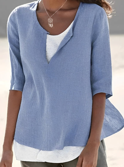 Shania - Elegante Bluse mit Lagenlook für Damen