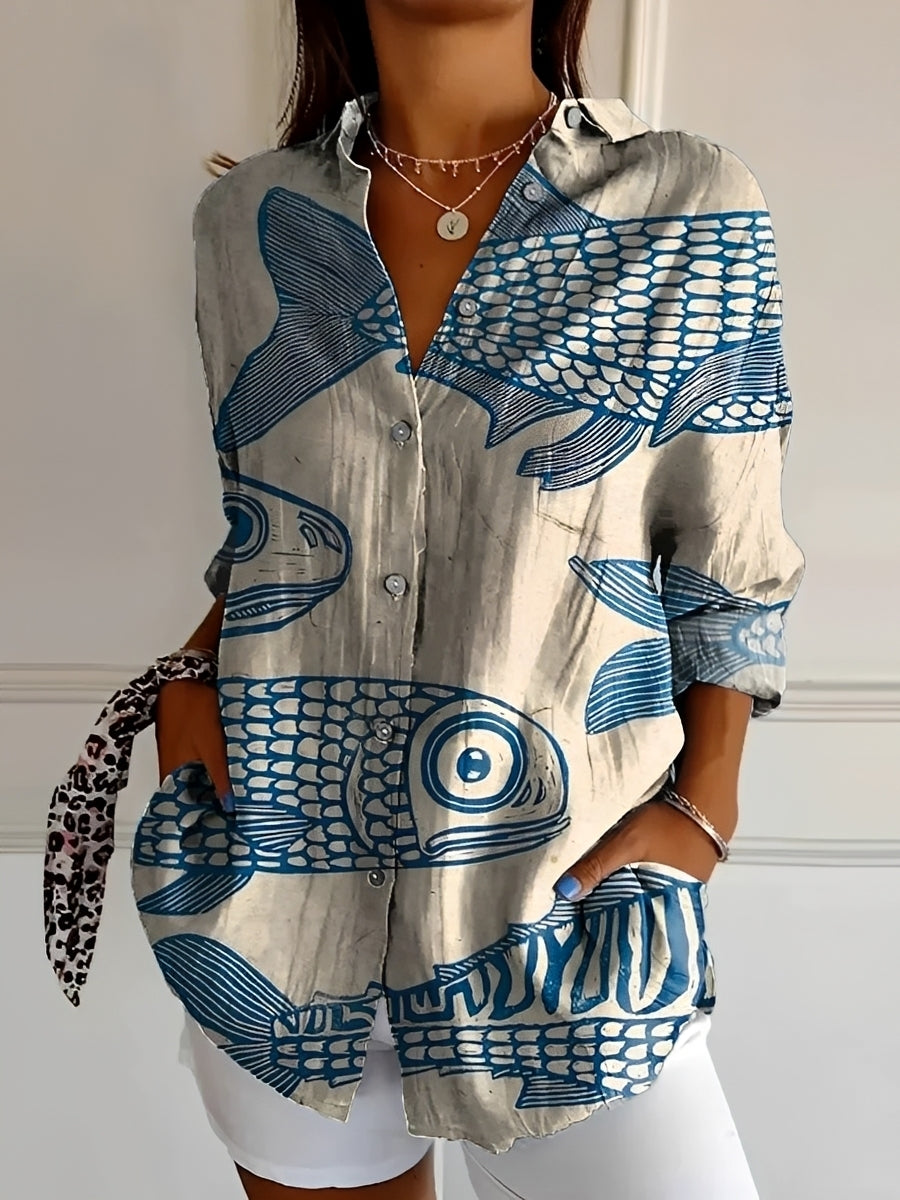 Roxanne - Elegantes Hemd mit Knopfleiste für Damen