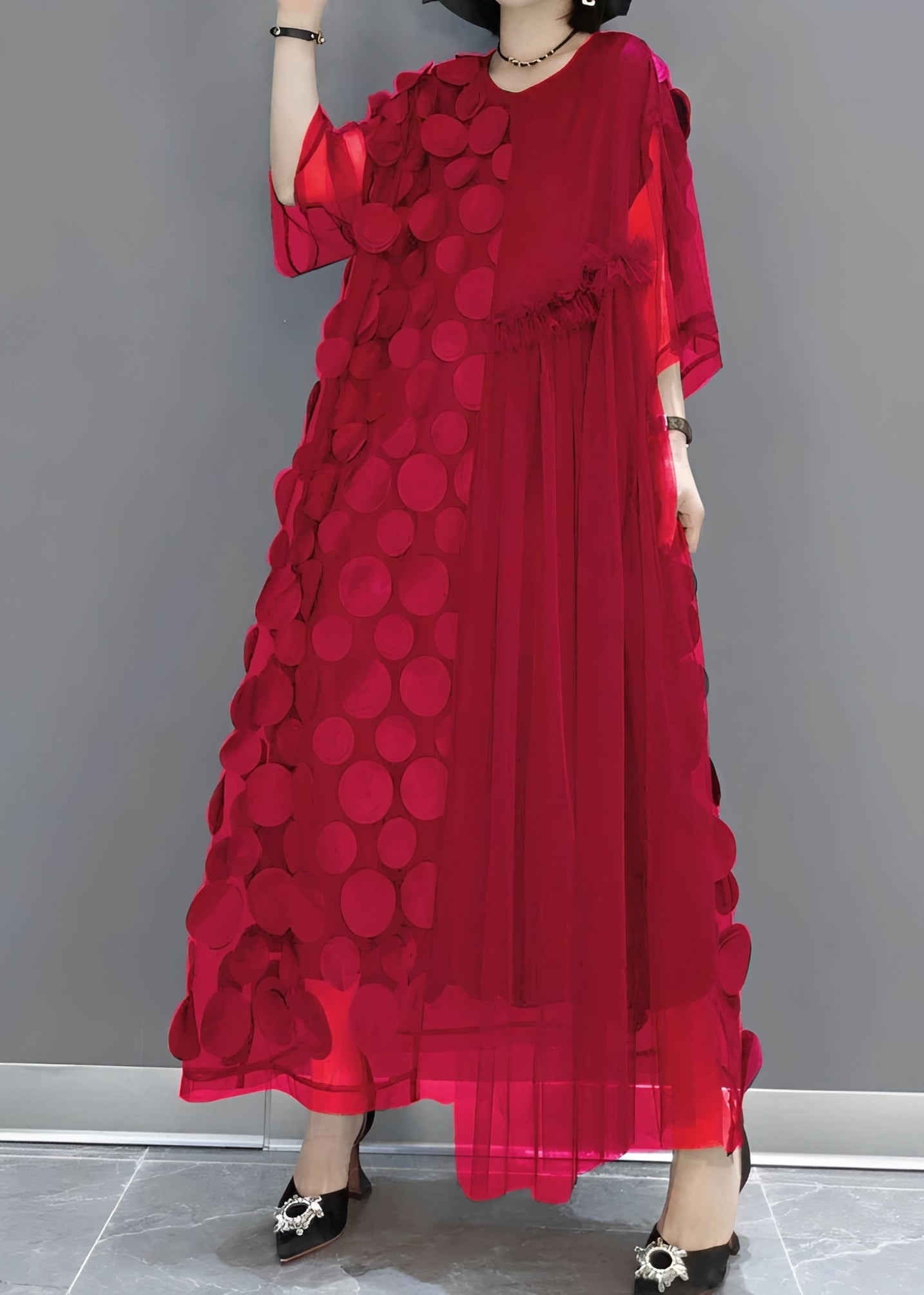 Hanna - Elegantes asymmetrisches Kleid für Damen