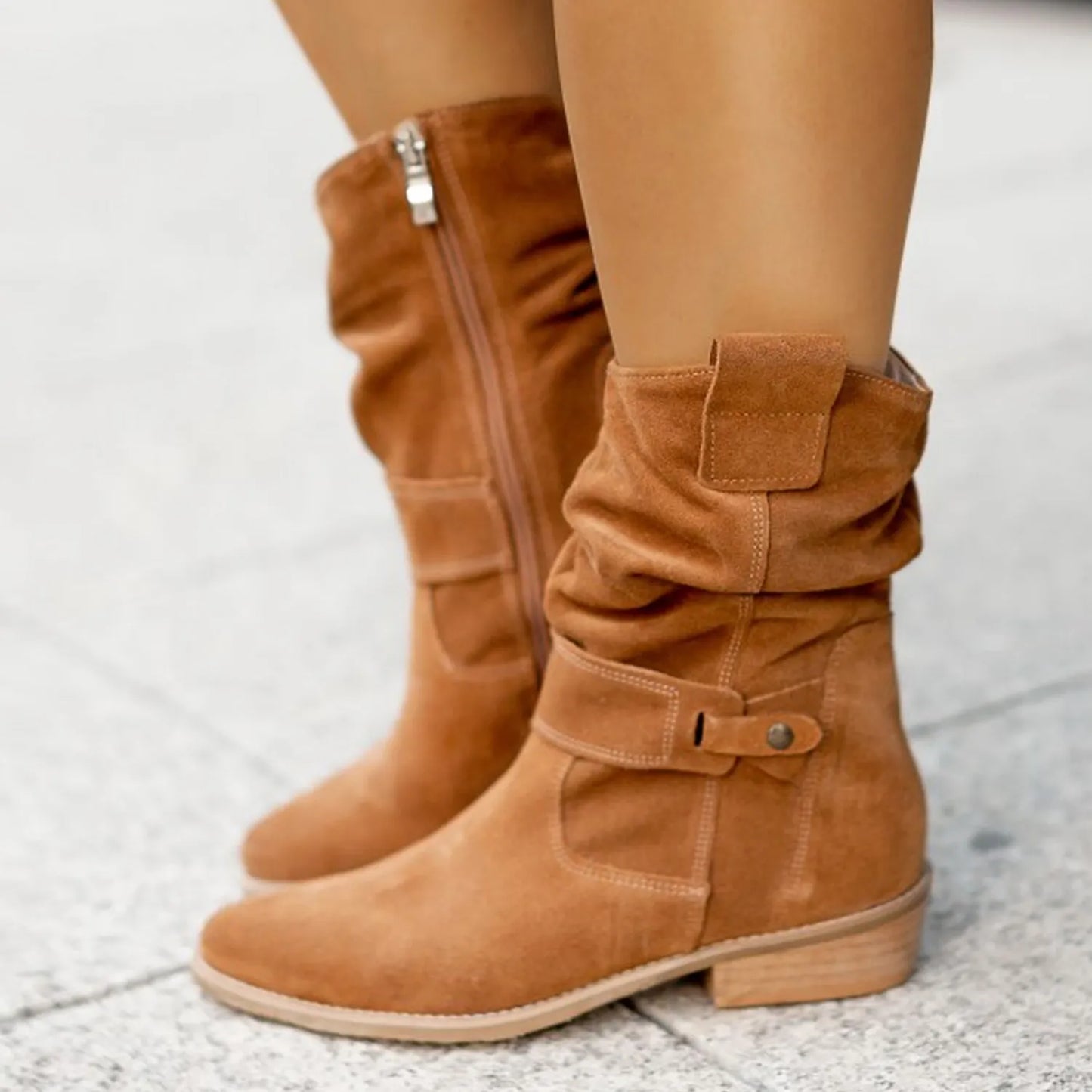 Elisa – Stiefeletten aus Wildleder | Schick & Bequem