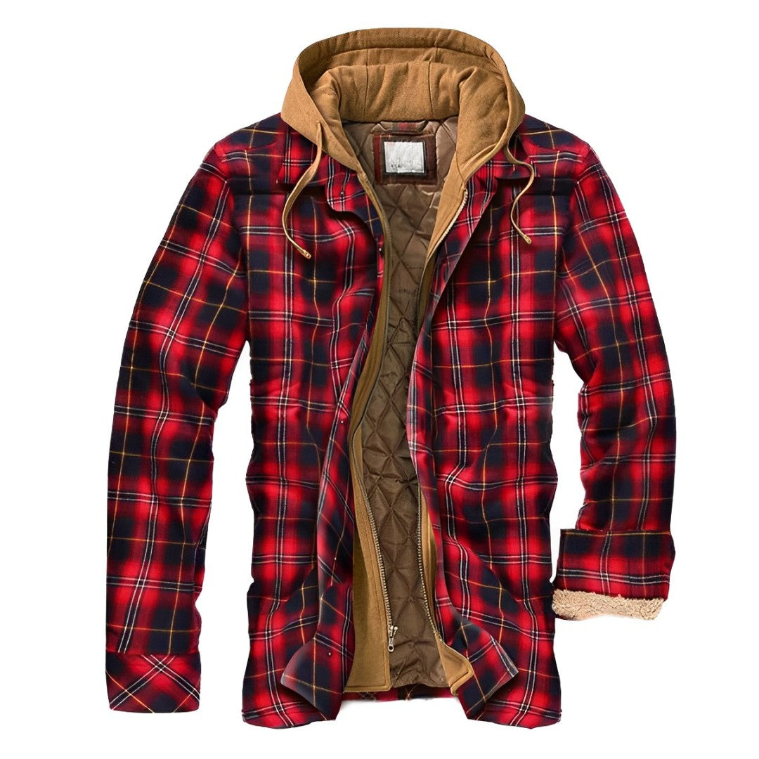 Ormond - Flauschige Jacke mit Karomuster