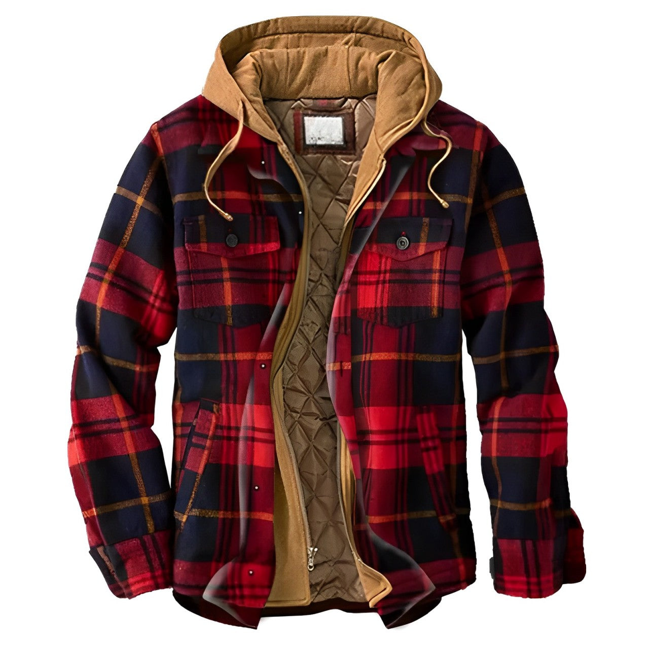Ormond - Flauschige Jacke mit Karomuster