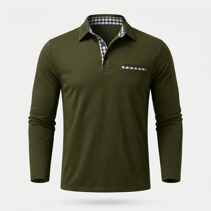 Rupert - Bequemes Langarm-Poloshirt für Herren