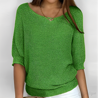 Éliane - Eleganter Pullover mit Rundhalsausschnitt für Damen